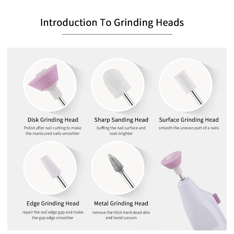 Мини-дрель для ногтей электрическая машина дизайна оборудование маникюра и