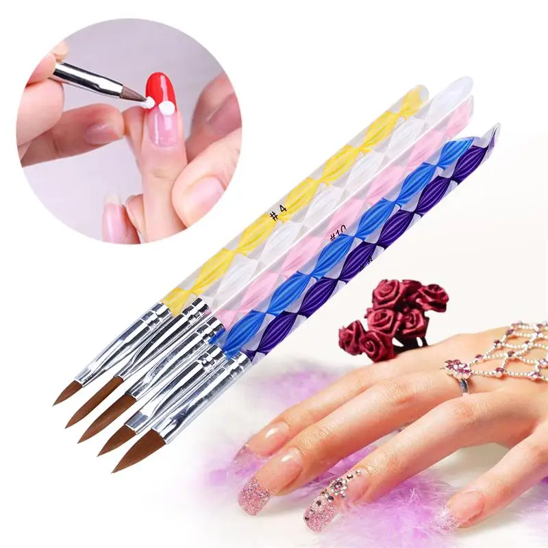 5 шт. акриловая ручка для дизайна ногтей | Красота и здоровье