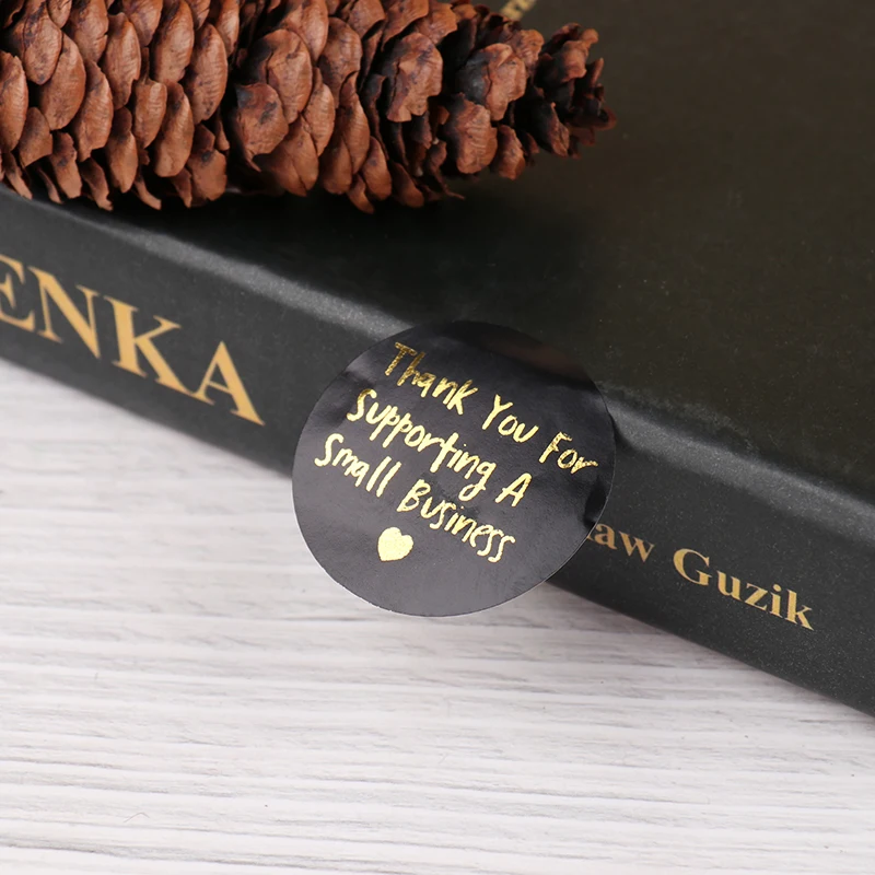 

500Pcs/roll Thank You Stickers Roll For Seal Labels 1.5 Inch Gift Packaging Stickers