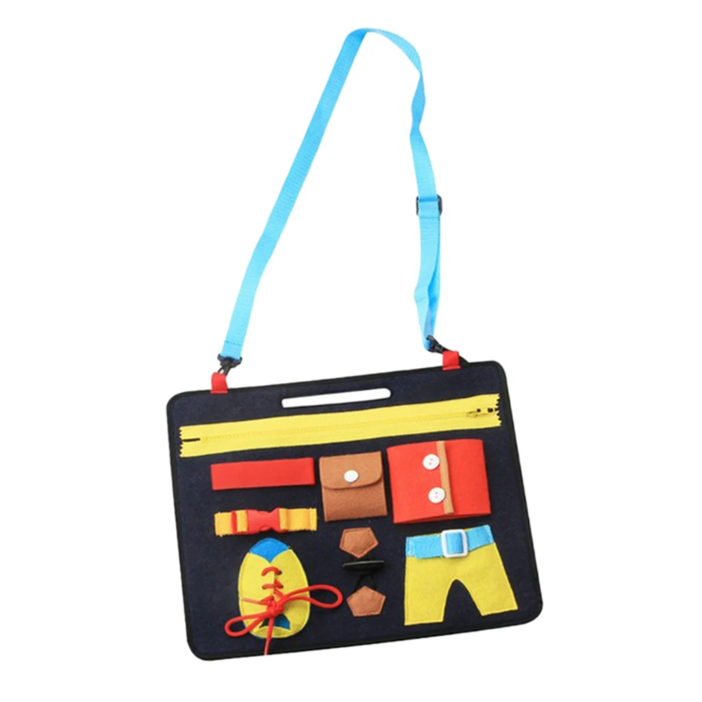 

For Kids Montessori Learn to Dress Lace Snap Button Tie Buckle Educational