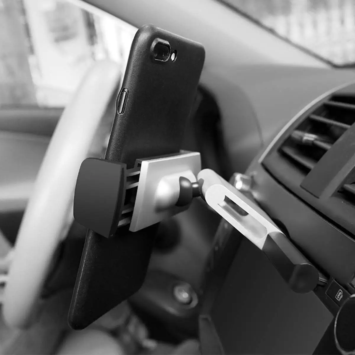 aluminum car cd slot mount cradle holder universal mobile phone stand bracket for iphone samsung gps free global shipping