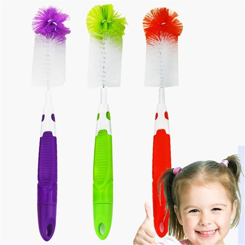 

Bottle Brush Sponge Plastic Glass Milk Water Cup Cleaning Feeding Bottle Dummy Nipple Pacifier Brushes Tube Cleaner