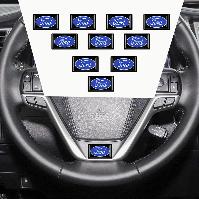 3D эпоксидная Автомобильная наклейка флаги эмблема украшение для Ford Focus 2 3 4 MK2 MK3 MK4