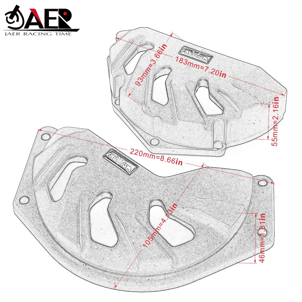 

Motorcycle Engine Case Guard Cover Protector for Honda CBR500R CBR500F CBR500X 2013-2019 2018 2017 2016 2015 2014