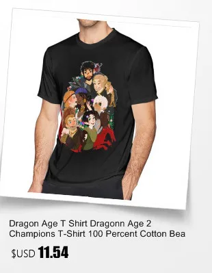 Dragon Age, футболка, Fenris The Moon, футболка, 100 хлопок, короткий рукав, футболка, пляжный рисунок, 4xl, Мужская забавная футболка