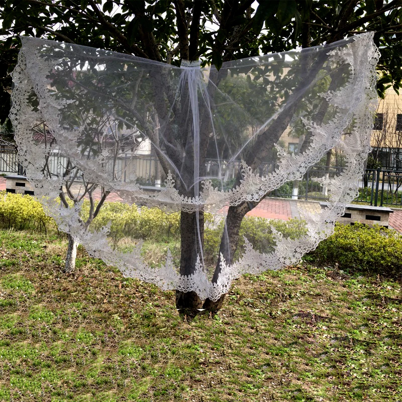 2019 Elegant Lace Bridal Veil 2 layers Wedding With Comb White Ivory Short Edge Tulle | Свадьбы и торжества