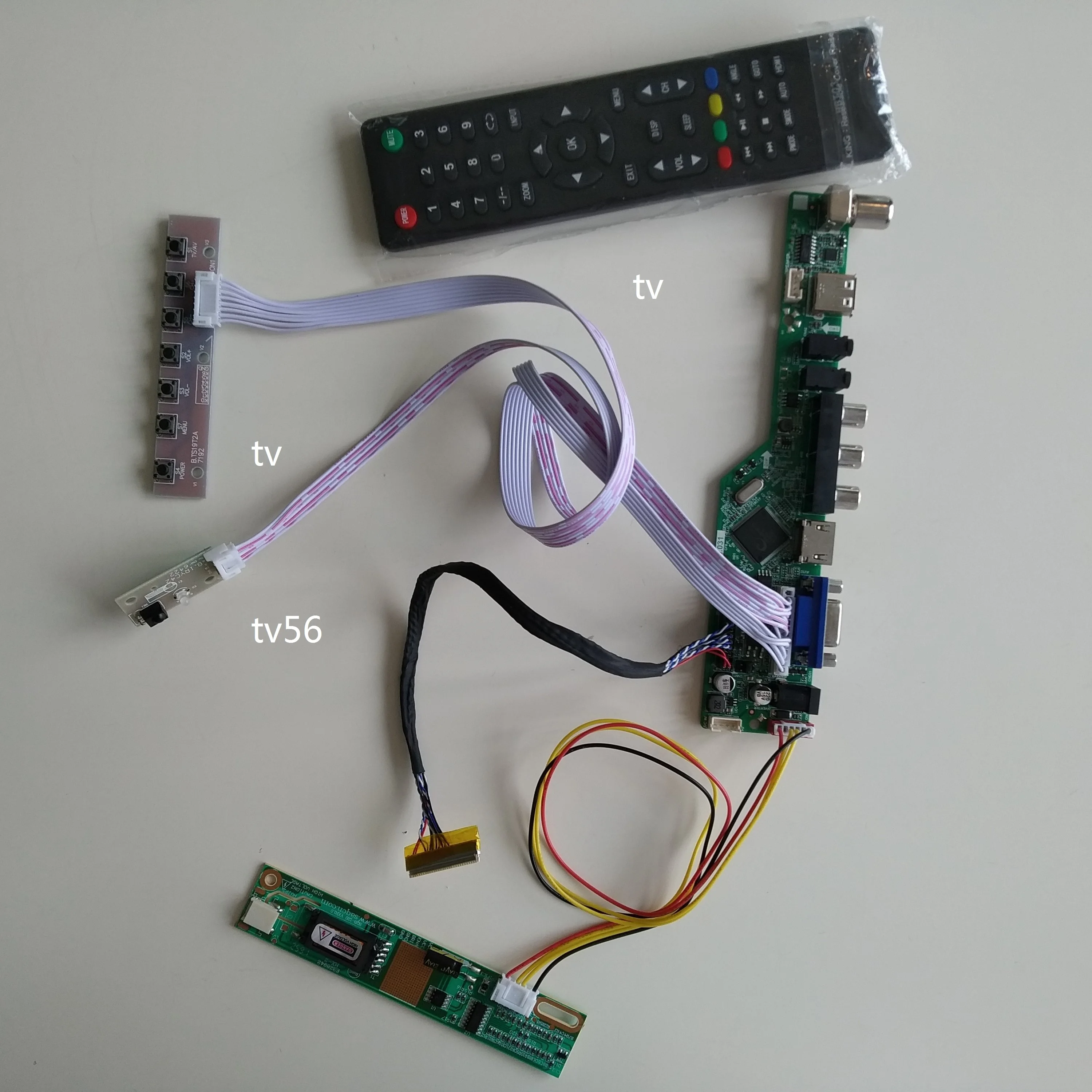 

TV USB LCD LED AUDIO VGA AV 1 CCFL lamps card Controller Board kit For LP154W01(TL)(D2) 1280*800 panel cable
