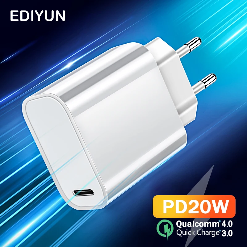 

Fast Charging Power Adapter 20W 18W USB Type C PD Quick Charge 3.0 QC PD Charger