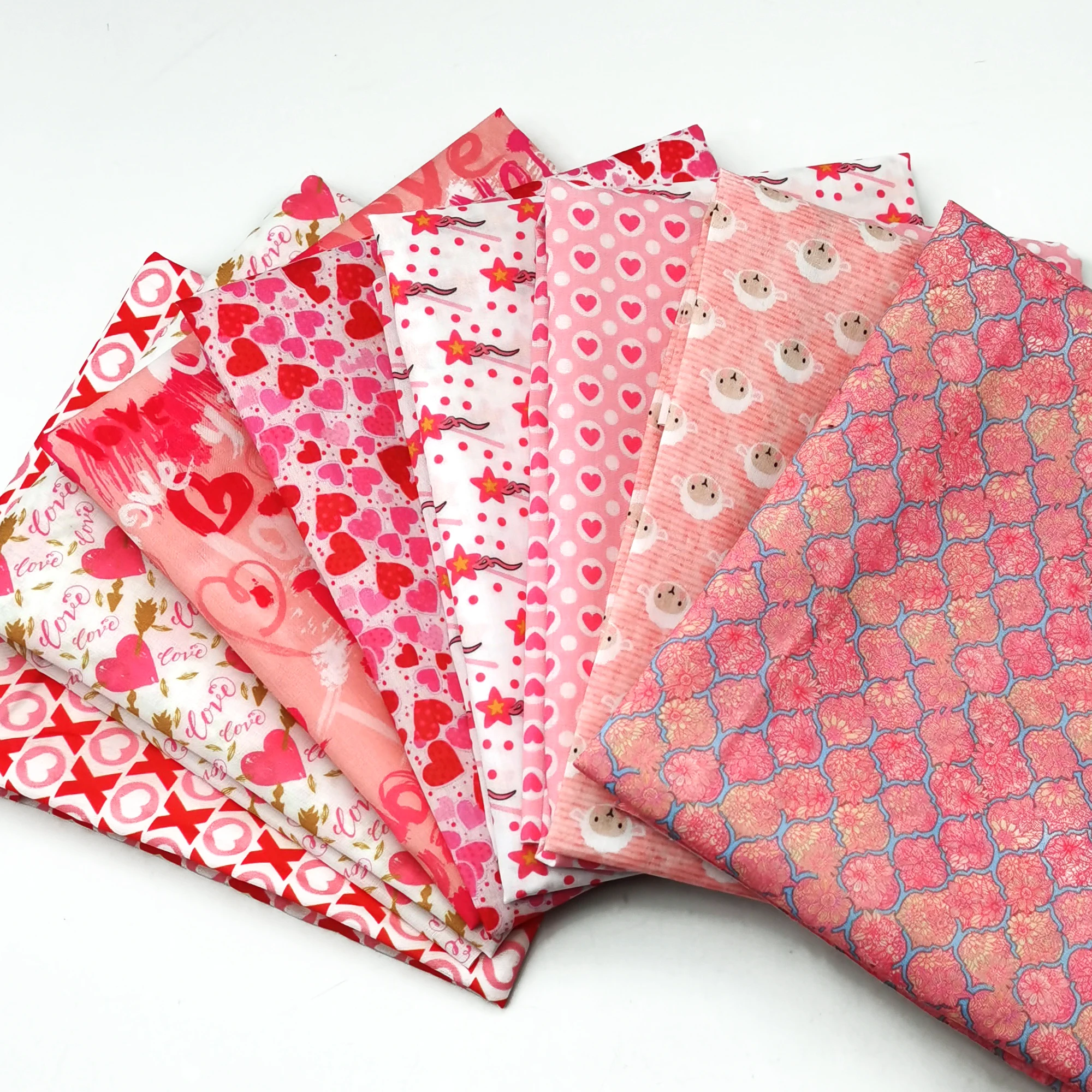 Полиэстер хлопок Материал серии LOVE День Святого Валентина лоскутное шитье