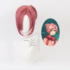 Парик Mitsuba с короткими розовыми румянами, парик аниме с туалевой обмоткой Hanako-kun, парик для косплея, синтетический парик для косплея, 35 см