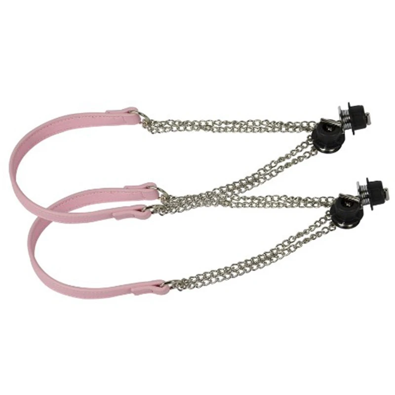 

1 Pair Long Leather PU Chain Handle Silver Metal Superfiber Leather Flat Handles Handle for Obag Bag Handbag Accessories