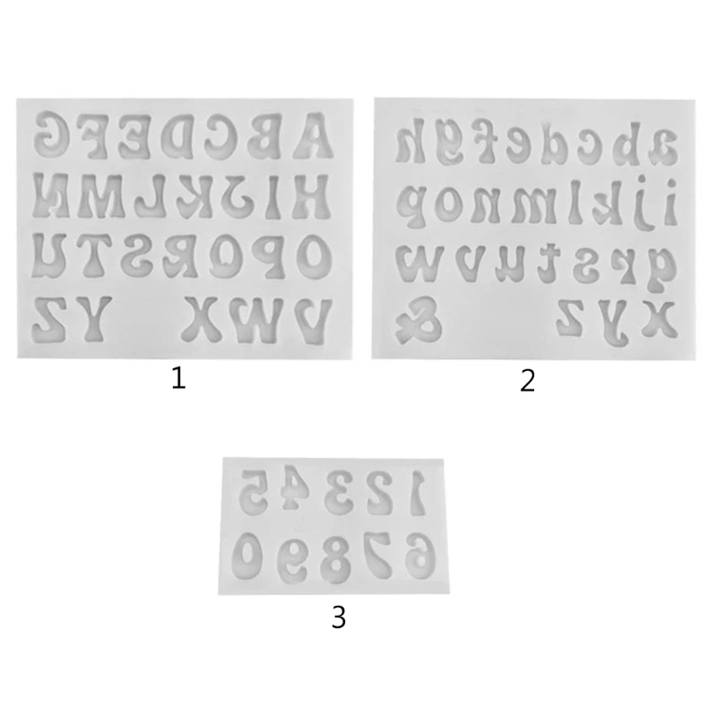 

DIY English Alphabet Numbers Keychain Silicone Epoxy Mold DIY Keychain Pendant Jewelry Crafting Mould for Halloween Gift