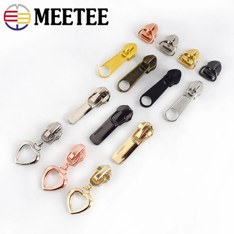 

10/30pcs Fashion 5# Zipper Sliders For Nylon Zippers Bag Clothes Zips Heads Repair Kits DIY Bag Sewing Accessories
