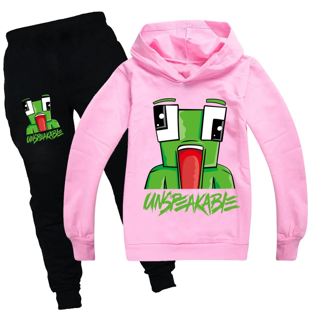 

2021 New UNSPEAKABLE Boys Clothes Suits Hoodie Kids Girls Outerwear Sport Boys Clothing Sets Winter Fall 2-16Years Anime Figure
