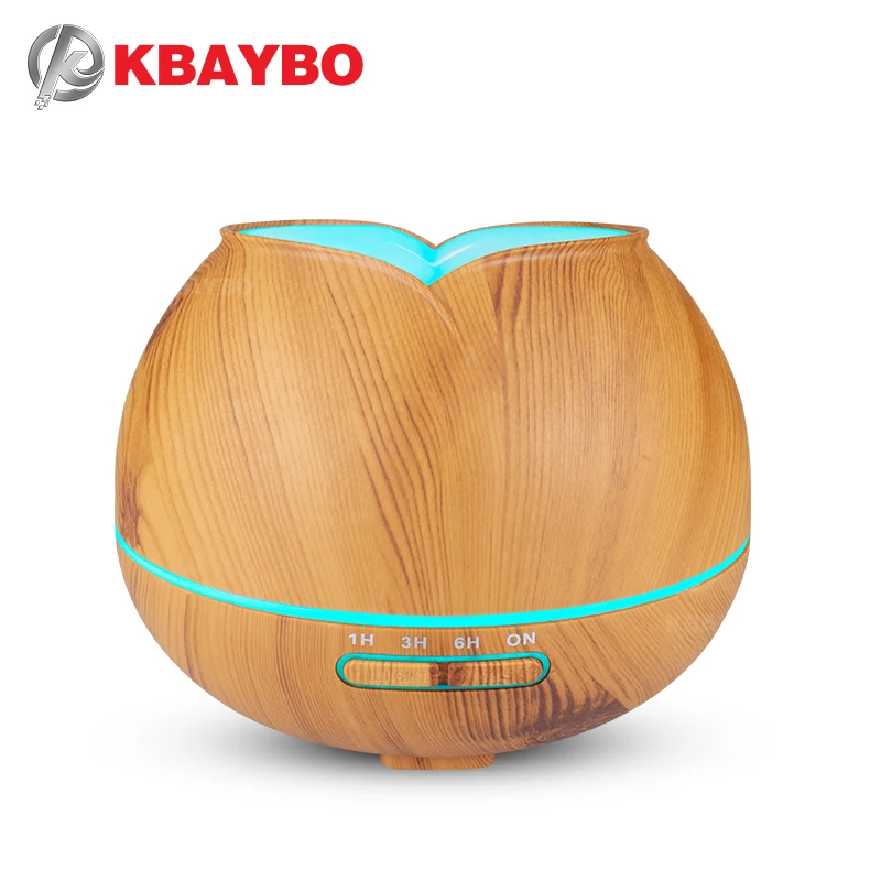

KBAYBO 300 мл очиститель воздуха под дерево Ультразвуковой Электрический Ароматерапевтический увлажнитель эфирного масла с 7 цветными светоди...