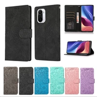 luxury embossed leather wallet case for xiaomi redmi k40 10x 9a 9c 8a 7a note 10 9s 8 etui card slot shockproof flip phone cover