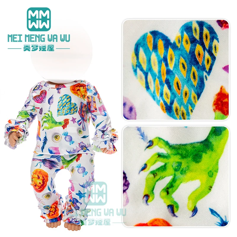 Одежда для куклы подходит кукол младенцев 43 см конфеты глаза Тыква фонарь