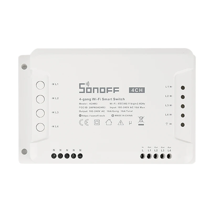 Умный выключатель SONOFF R3 PRO/R3 4-канальный Wi-Fi переключатель с таймером для умного