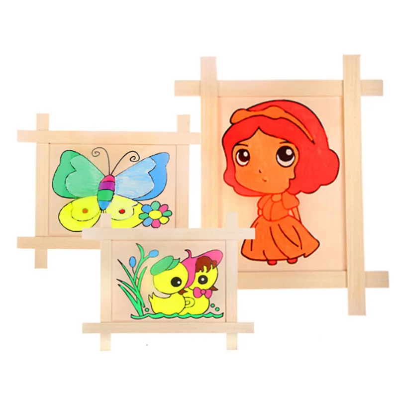 Деревянная доска для рисования и набросков Diy граффити детского сада Раннее