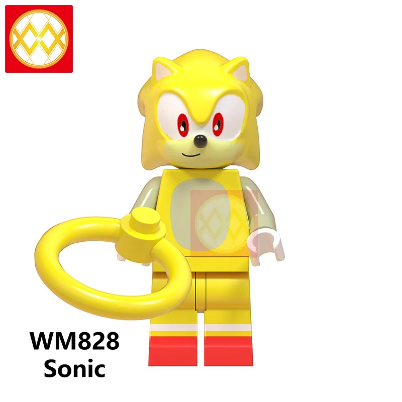 WM828 Sonic Playmobil Охотники за привидениями оставайтесь Puft строительные блоки Стич, Микки Маус gremlins E.T Базз Лайтер История игрушек игрушки для детей - Цвет: WM828 Sonic
