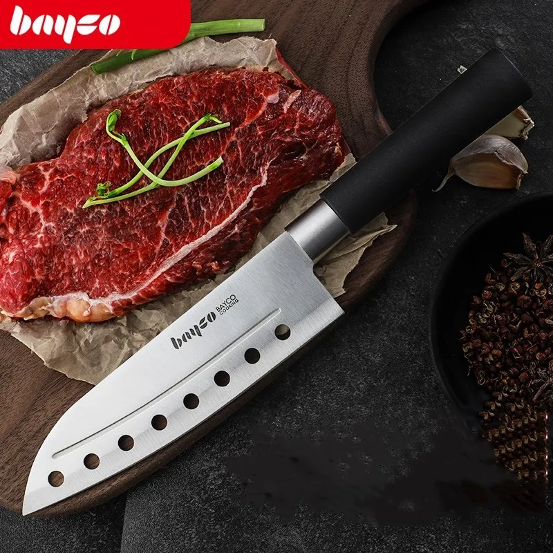 Нержавеющая сталь кухонные бытовые анти прилипание Santoku шеф повара нож