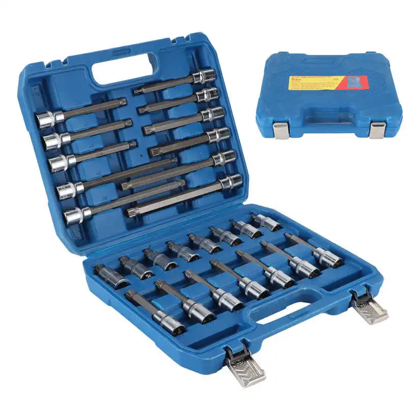 

Car tools tool box 1/2in Socket Bit Set 12 Point Spline Bit XZN with Strong Togue Auto Repairing car