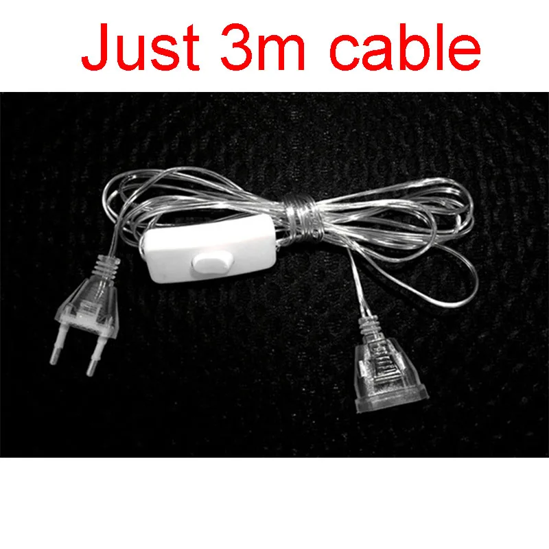 3m cable Мульти-стиль светодиодные рождественские украшения занавески огни в виде звезды луны сердца лося Рождественские елки вечерние для гостиной многоцветные огни - Цвет: 3m cable