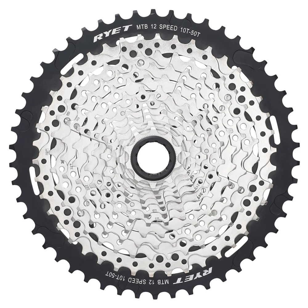 RYET MTB 12 Скорость 10 50T Micro шлицевой Cassette10 звездочки s кассета k7 12V MS кассета|Храповик
