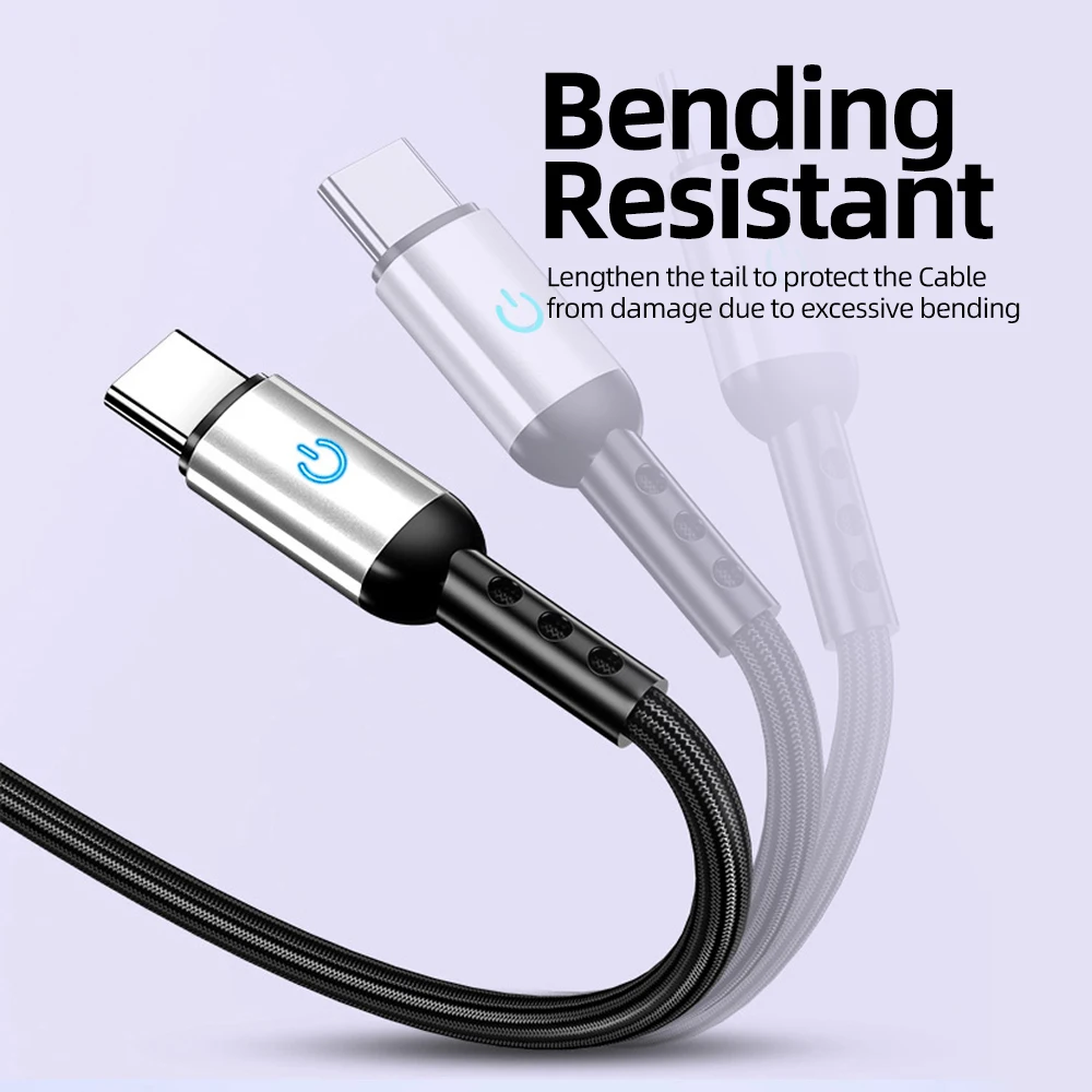 FONKEN Тип USB C зарядный кабель 1 2 м 3A быстро Зарядное устройство док-станция с для