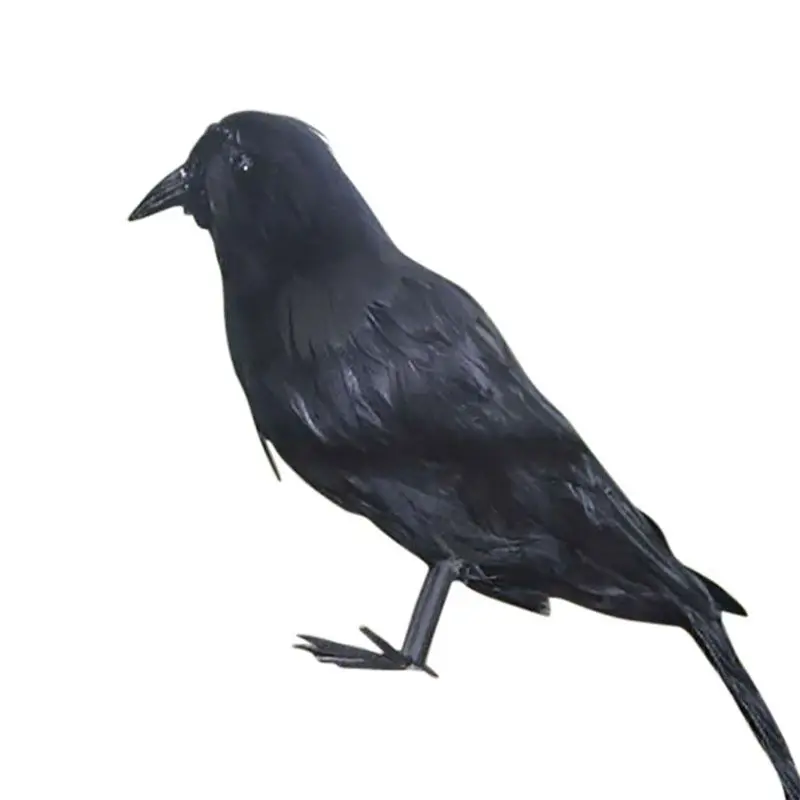 Хэллоуин ворона реквизит газон яркий Пернатый птица реалистичный сад Охота