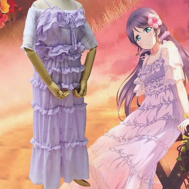 Новый Love Live! Косплей Tojo Nozomi Хэллоуин без возбуждения платье русалки повседневные