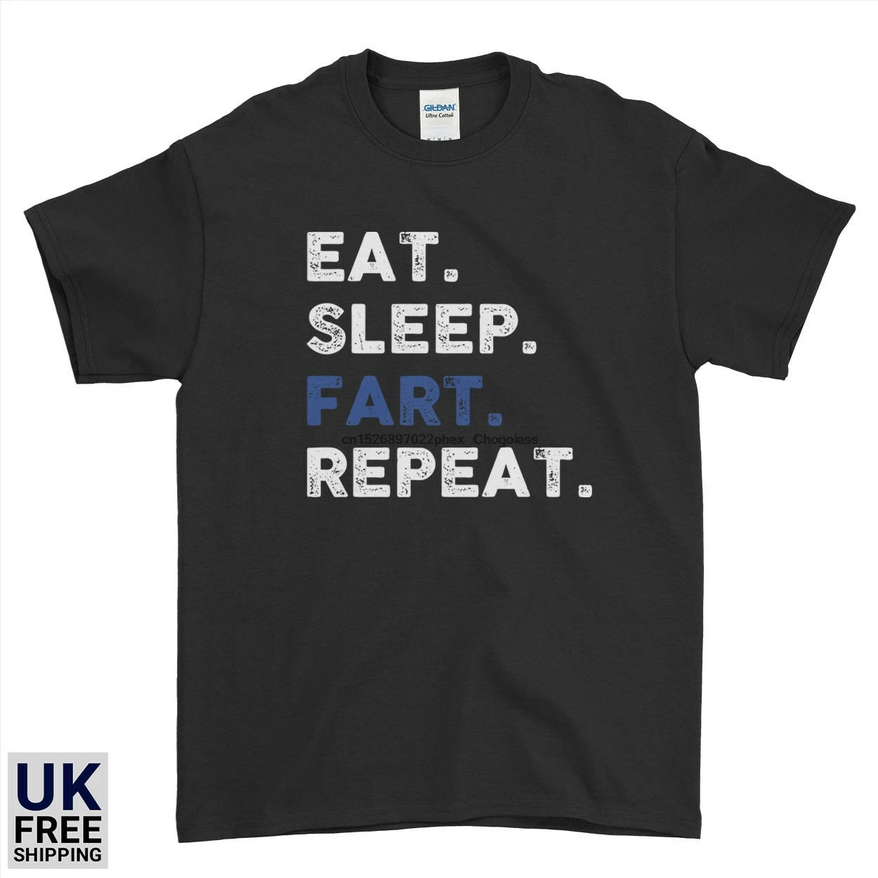 Веселая крутая Грубая мужская женская детская футболка с надписью Eat Sleep Fart |