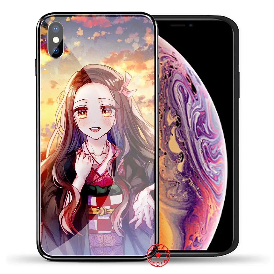 Чехол из закаленного стекла чехол для iPhone 5 5S SE 6 6S 7 8 Plus 11 Pro X XR XS Max Pro