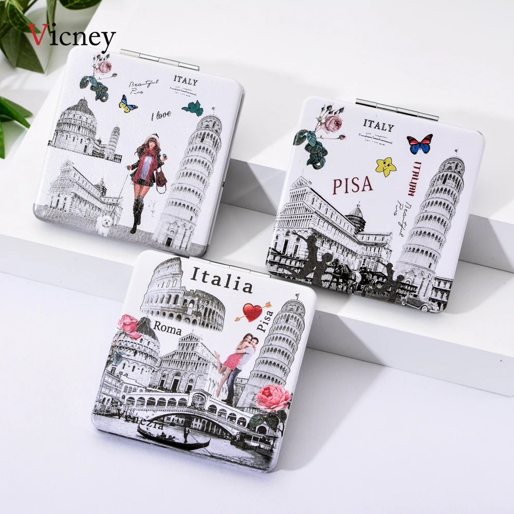 Vicney 2019 Новое дизайнерское зеркало для макияжа Портативное двухстороннее модное