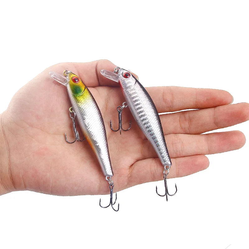 

5pcs Fishing Lure Laser Minnow Bait 85mm 9g Fishing Wobbler Tackle Crank Bait Artificial Hard Bait Fishing Accessories