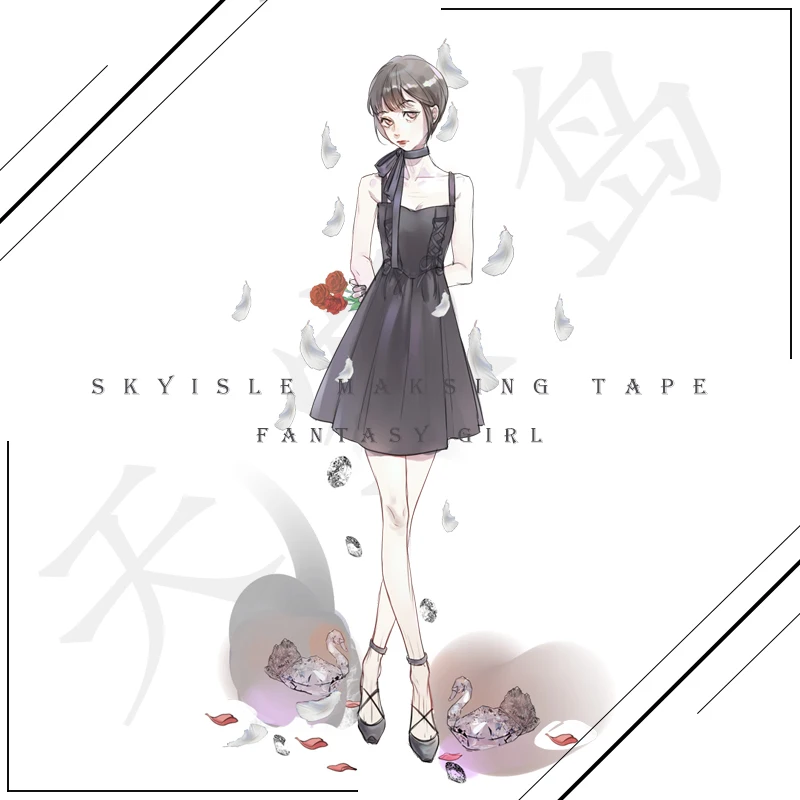 Специальная чернильная лента Washi от поставщика наклейка с персонажами из