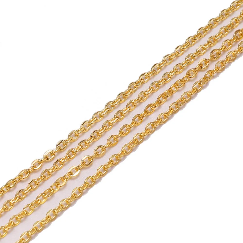 Цепочки для ожерелья 5 м/лот 2*3 мм черного/бронзового цвета латунные цепочки