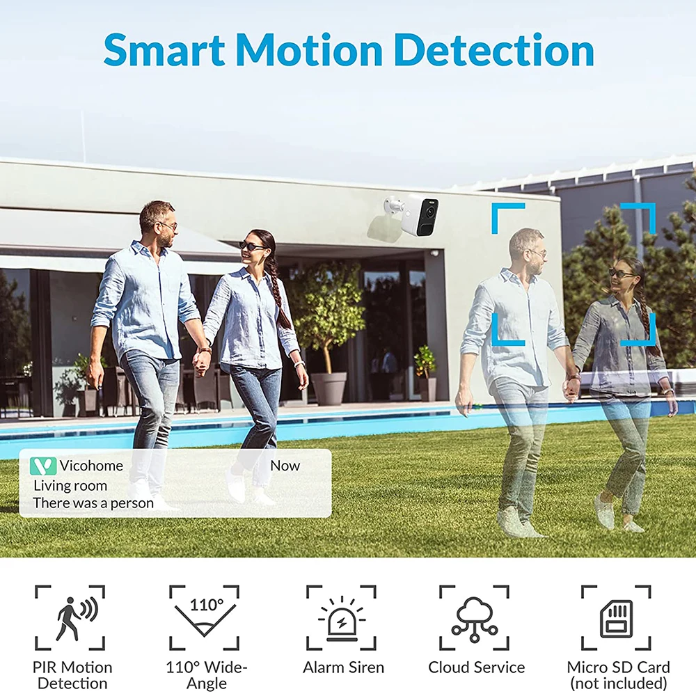 IP-камера видеонаблюдения с Wi-Fi 2K 4 МП | Безопасность и защита