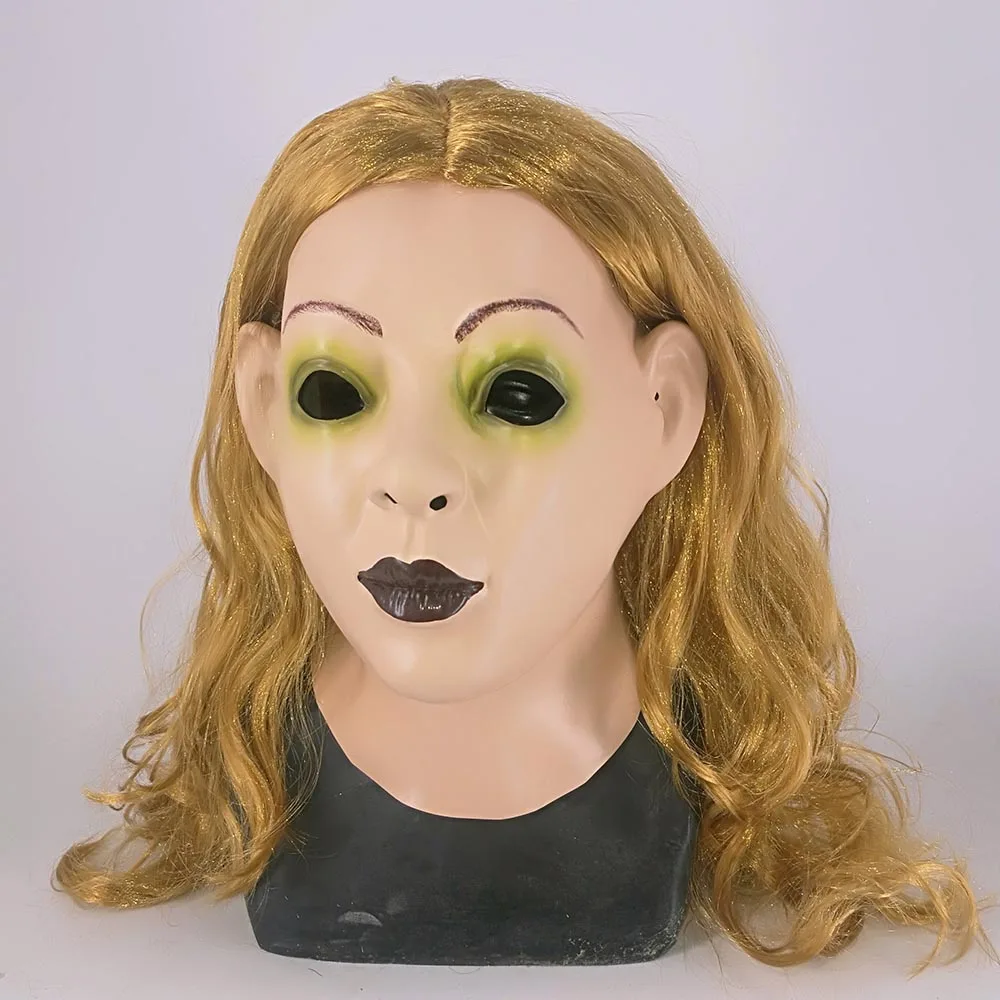 Женская Реалистичная маска из латекса с изображением лица сатисси алый + глаза
