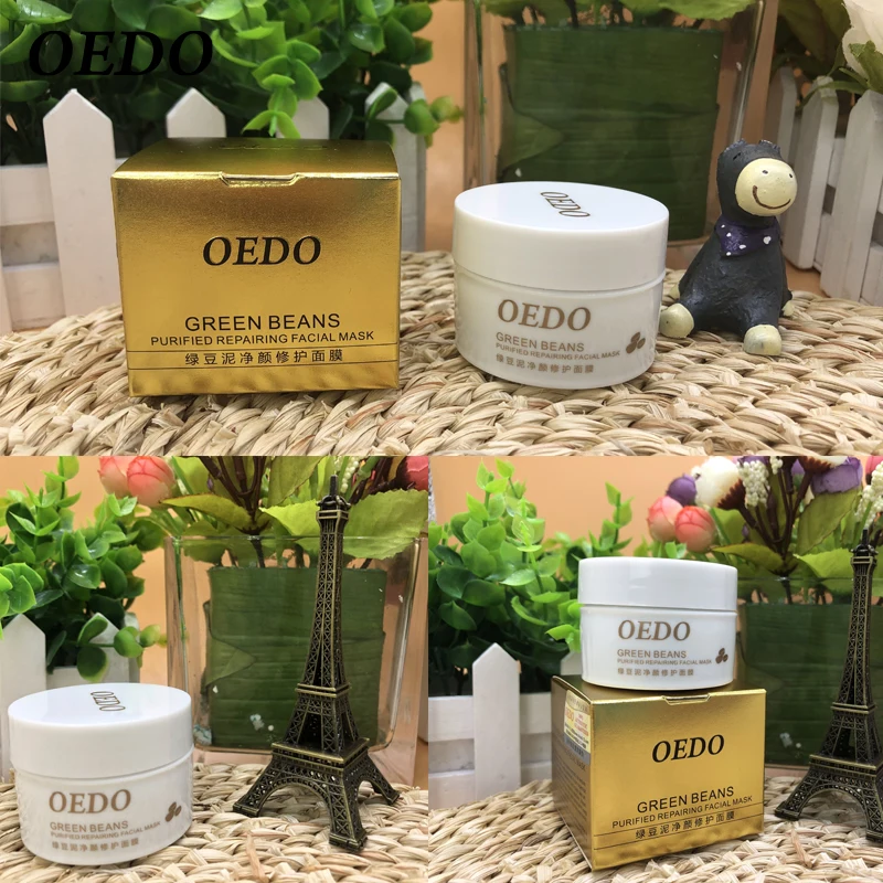 

50g Hot Face Cleansing Mung Bean Mud Peeling Acne Blackhead Treatment Mask Contractive Pore Whitening Hydrating Care Creams