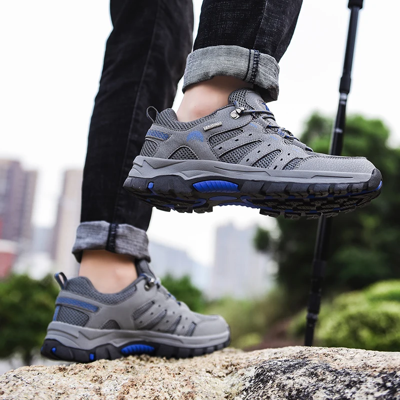 Летние кроссовки для пеших прогулок Мужская Уличная обувь треккинга