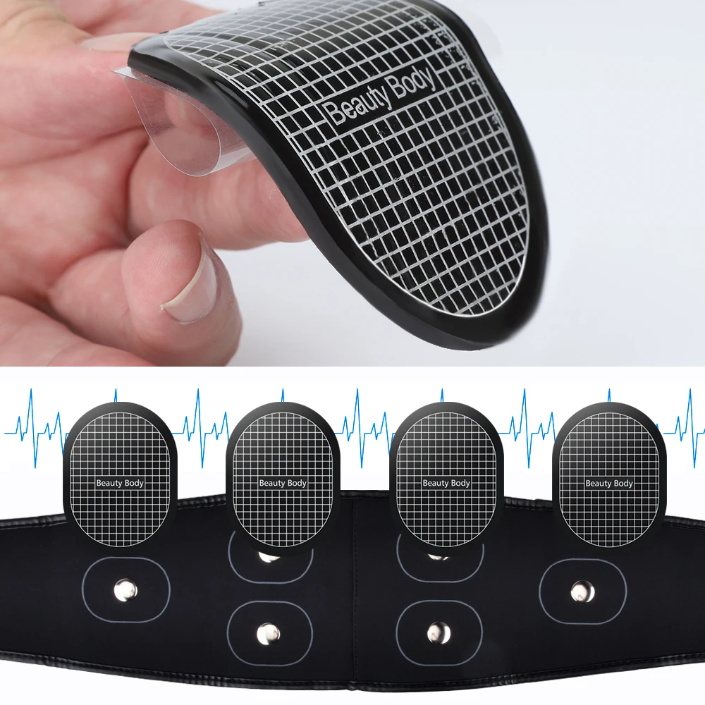 EMS Muscle Stimulator PU Belt Trainer Massager Abs Fitness Body Shape Equipment Training Exercise At Home Gym