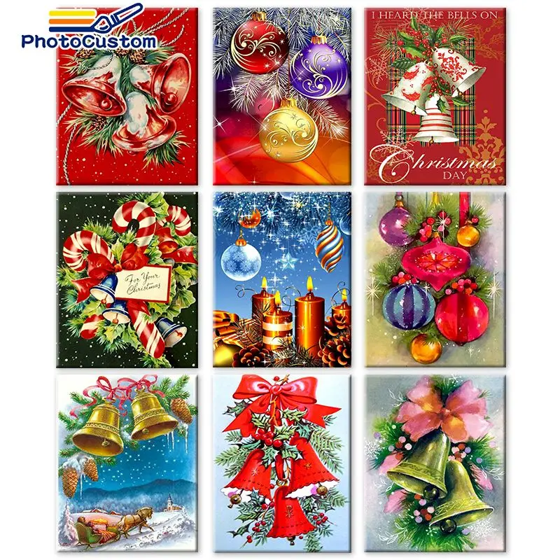 

PhotoCustom Acylic Painting By Numbers Christmas Gift Kits Modern Wall Art Diy Gift Canvas Picture By Numbers Landscape