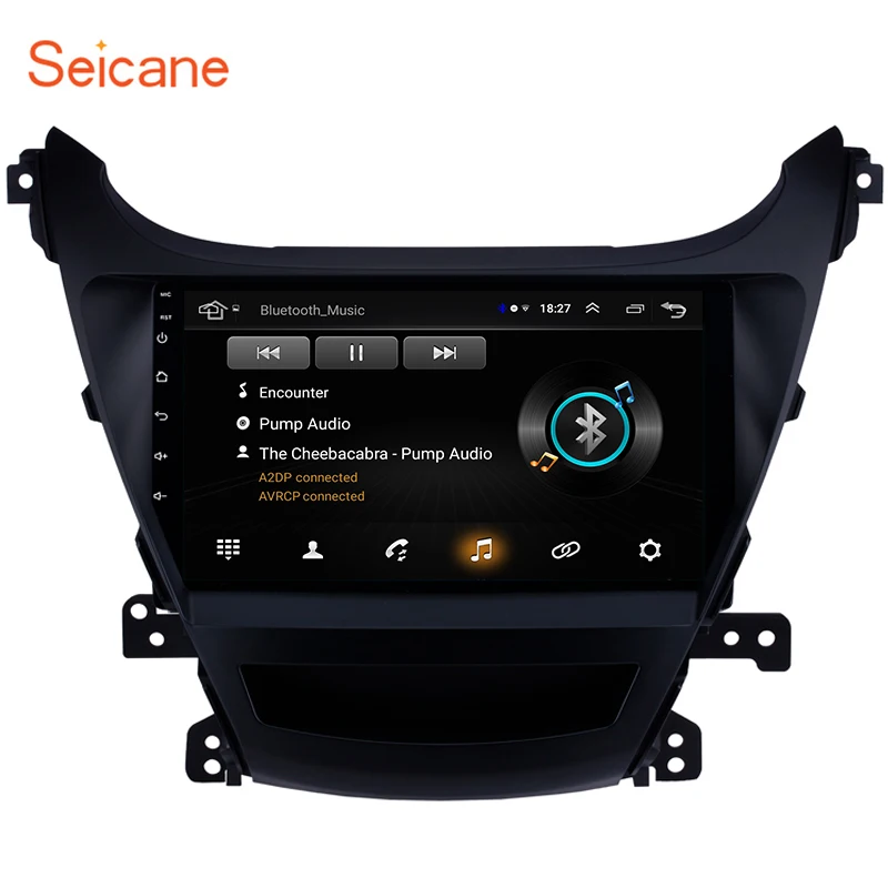Seicane 9 дюймов для 2014 2016 Hyundai Elantra авто GPS навигация Bluetooth Сенсорный экран