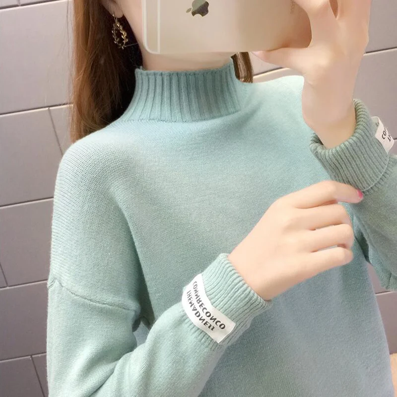 TIGENA Thick Warm Turtleneck Sweater Women 2020 Winter Knitted Pullover Female Long Sleeve Cashmere Jumper Tops | Женская одежда