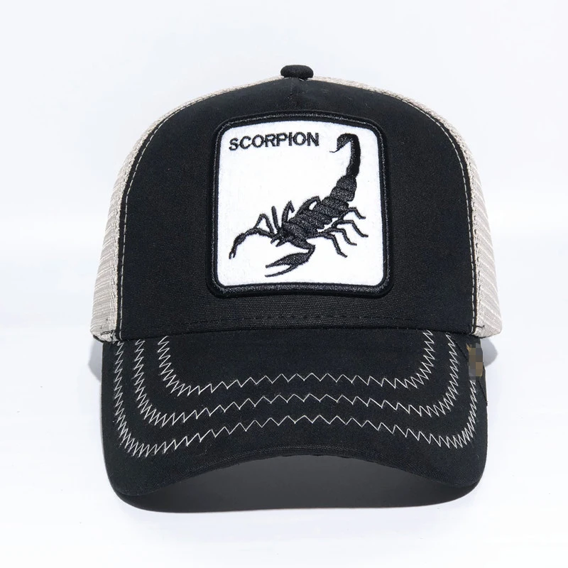 Hip Hop Hat Summer Embroidery Animal Baseball Caps women/men Shade Mesh Adjustable Cap Snapback For Men Bone | Аксессуары для