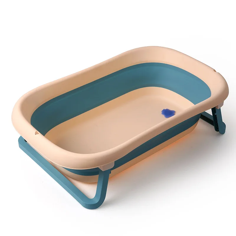 

Baby bathtub baby folding bathtub sitting and lying dual purpose bathtub baby large thickened bathtub one hair