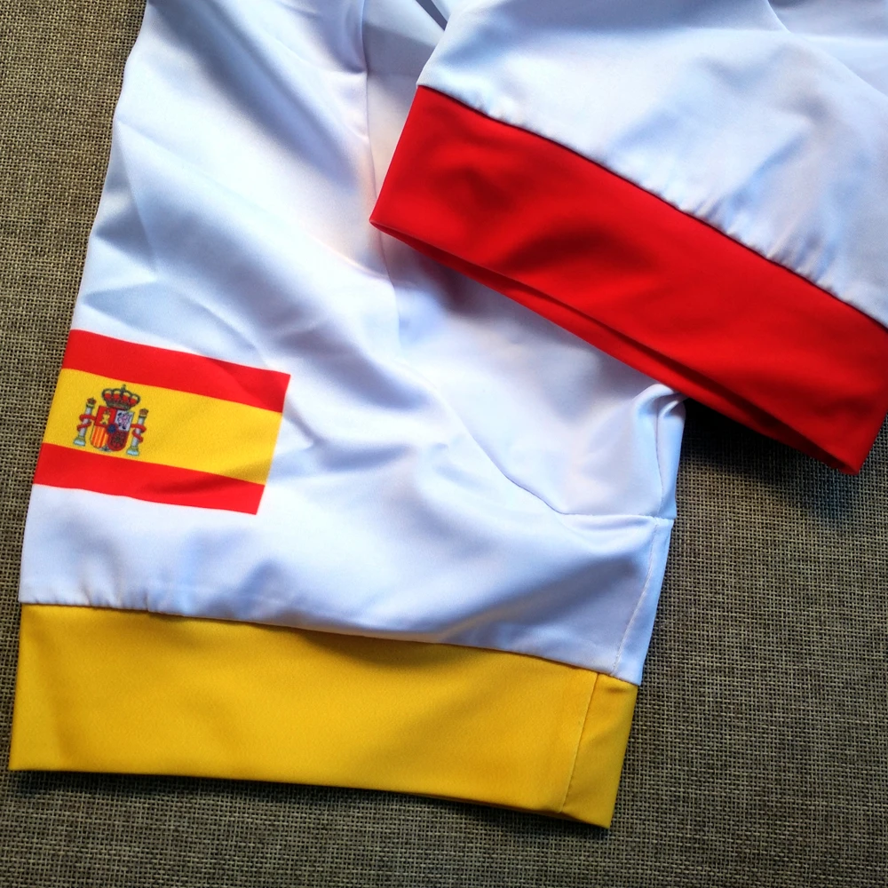 Новинка! Тур Испании велосипедная одежда Ropa ciclismo Eyessee Велоспорт Джерси костюм велосипед Лето Майо белый с коротким рукавом