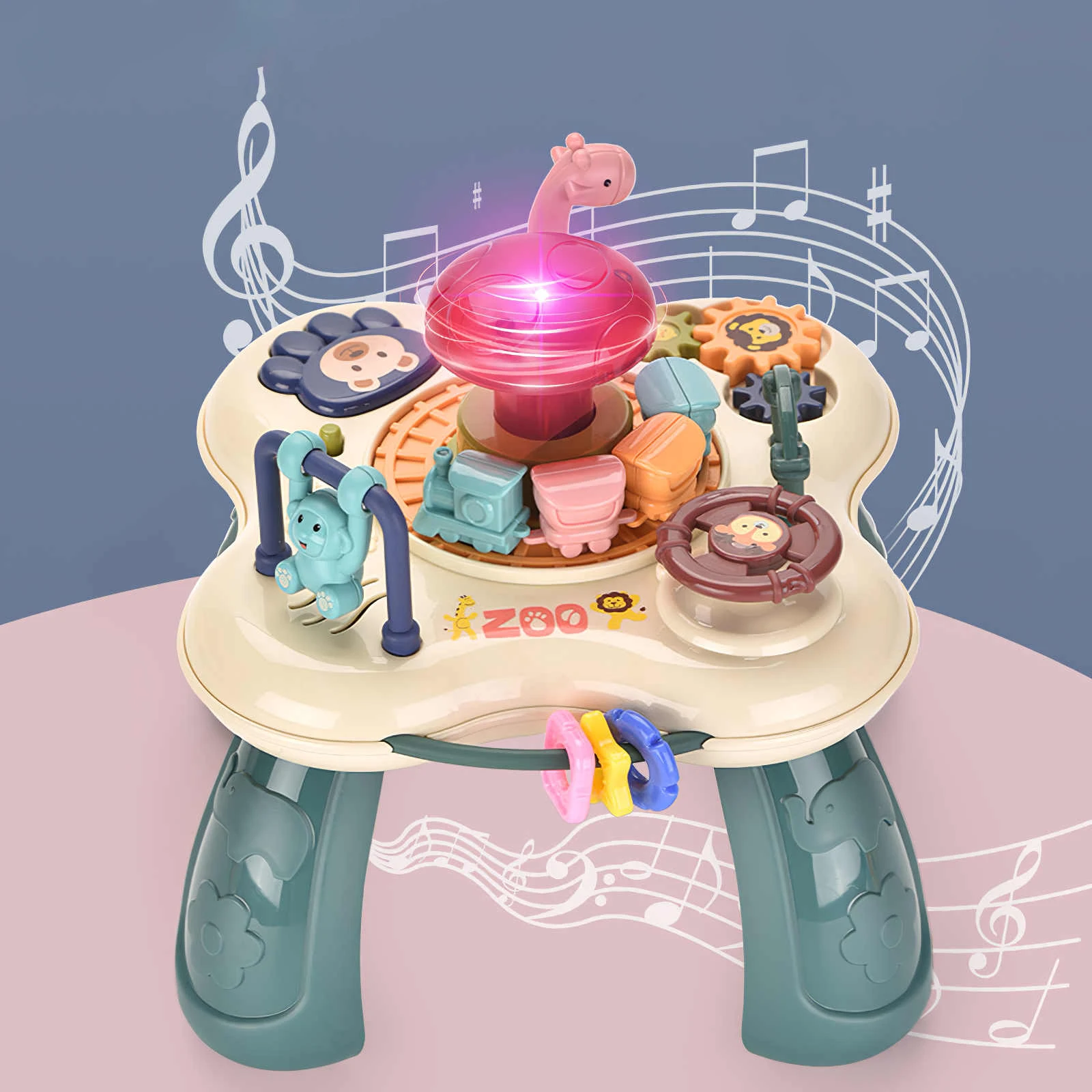 Baby Toys Infants Musical Instrument Learning Table Animals Piano Early Educational Study Activity Center Music Game Kids Gift | Игрушки и