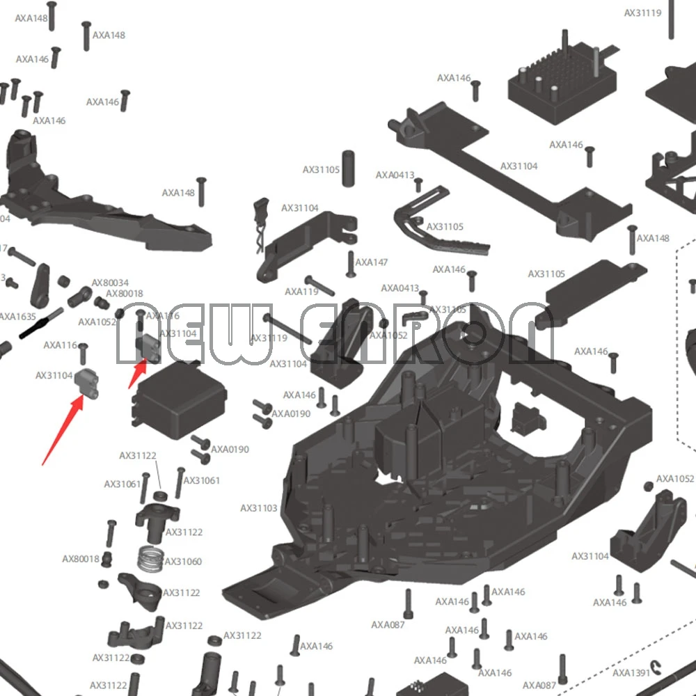 

NEW ENRON 2Pc AX31104 Aluminum Servo Mount W/Screws For RC Crawler Car 1/10 Rock Electric Axial Racing Yeti AX90025 90026